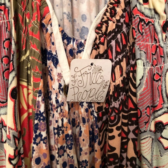 NWT Free People Gorgeous Boho Dress or Top; super soft and flowy but not sheer - Picture 5 of 6